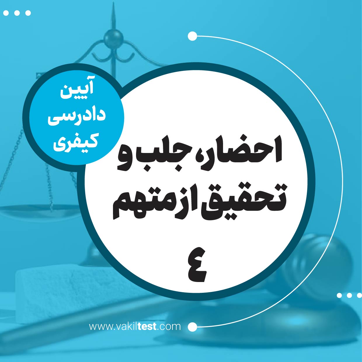 احضار، جلب و تحقیق از متهم -4