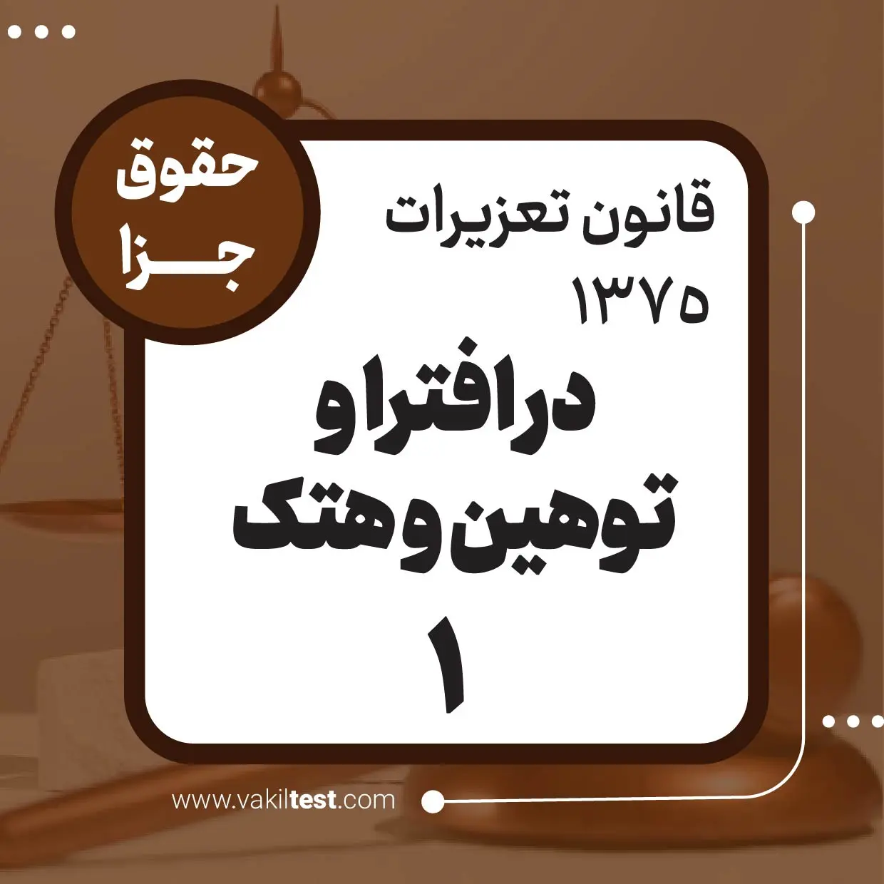 در افترا و توهین و هتک -1