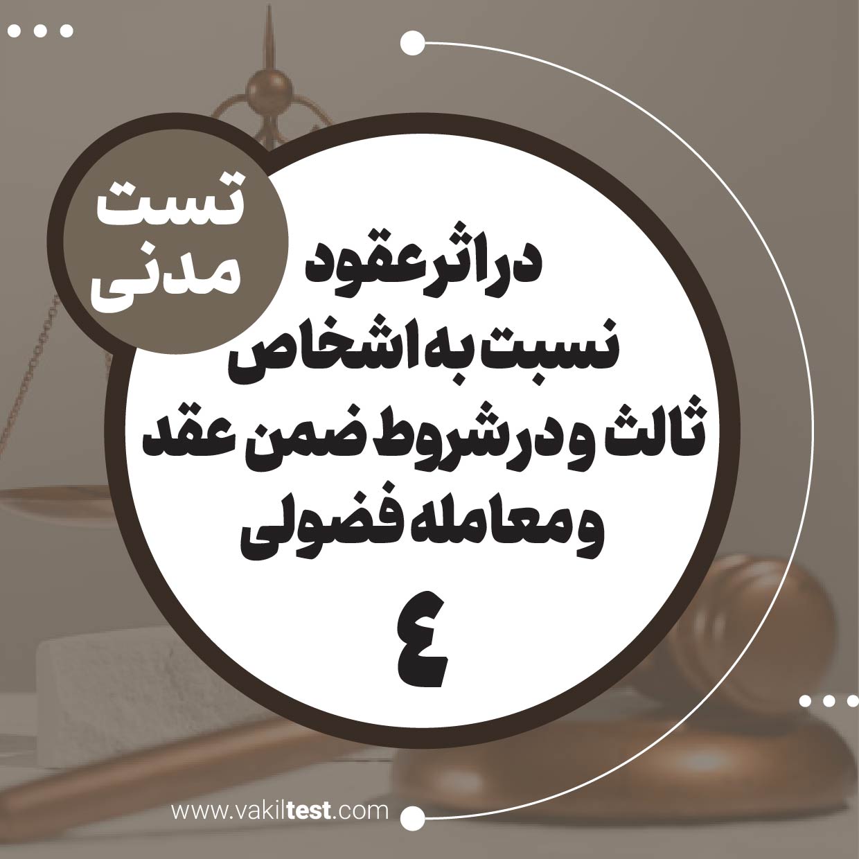در اثر عقود نسبت به اشخاص ثالث و در شروط ضمن عقد و معامله فضولی (4)